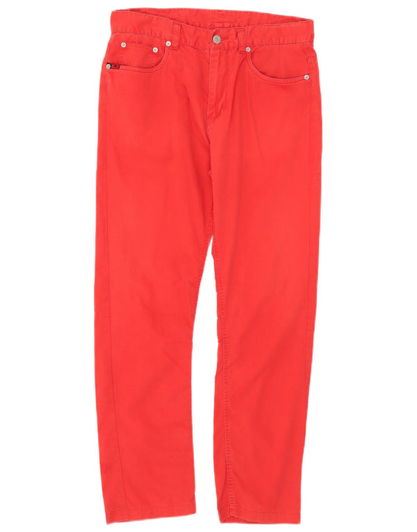 Kappa Herre Perfect Fit Slim Casual Bukser IT 48 Medium W33 L27 Rød Bomuld
