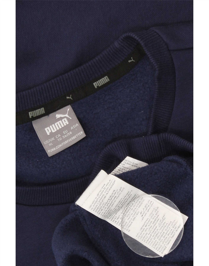 Puma Herren Sweatshirt Pullover XL Marineblau Baumwolle