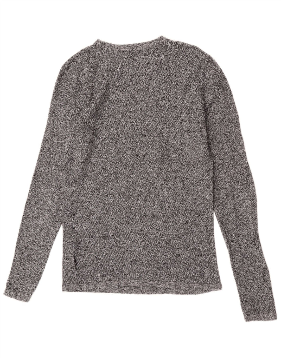 Jack & Jones Haut à Manches Longues Homme Gris Moyen Moucheté Coton