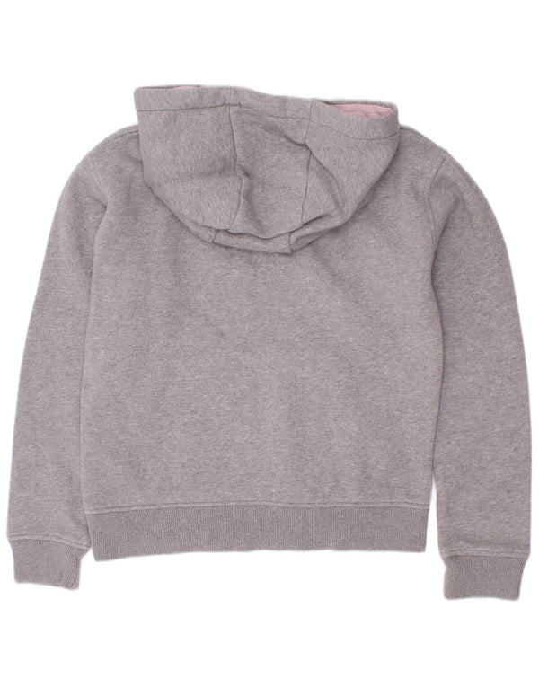 Jack Wills Pulover cu capota cu grafic pentru fete 8-9 ani bumbac gri