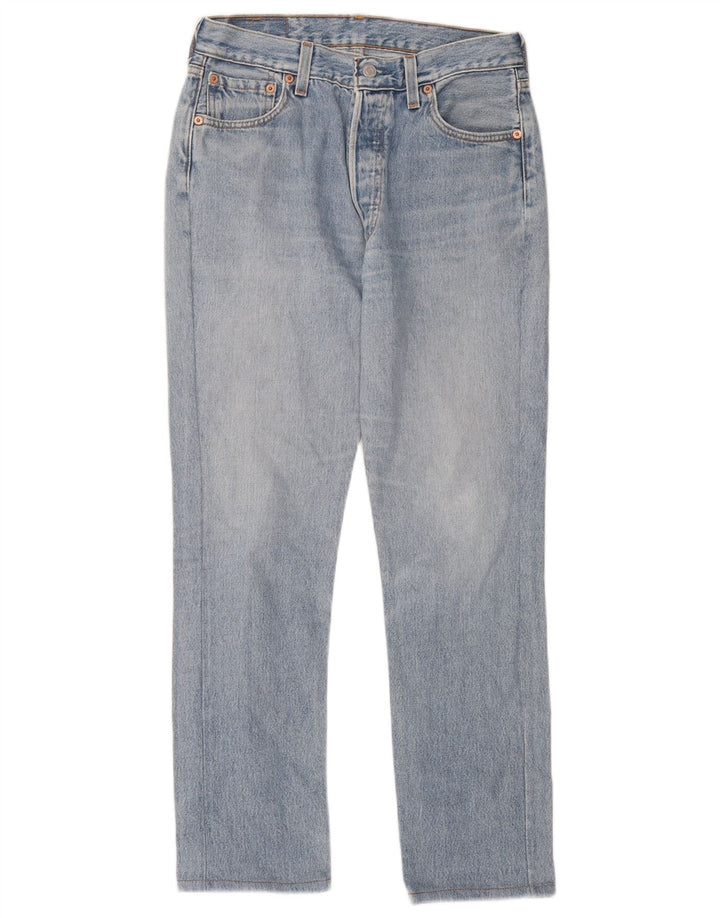 Jeans dritti da uomo Levi's W28 L28 in cotone blu