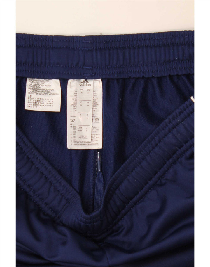 Pantaloni da tuta da uomo Adidas medi in poliestere blu navy