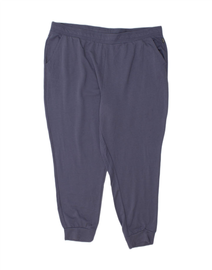 EDDIE BAUER Womens Tracksuit Trousers Joggers UK 20 2XL  Blue Polyester Vintage Eddie Bauer and Second-Hand Eddie Bauer from Messina Hembry 