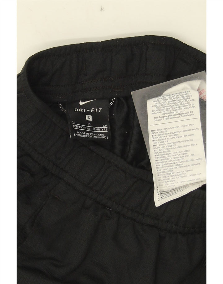 Nike Boys Dri Fit Sport Shorts 8-9 Years Small Black Colourblock Polyester