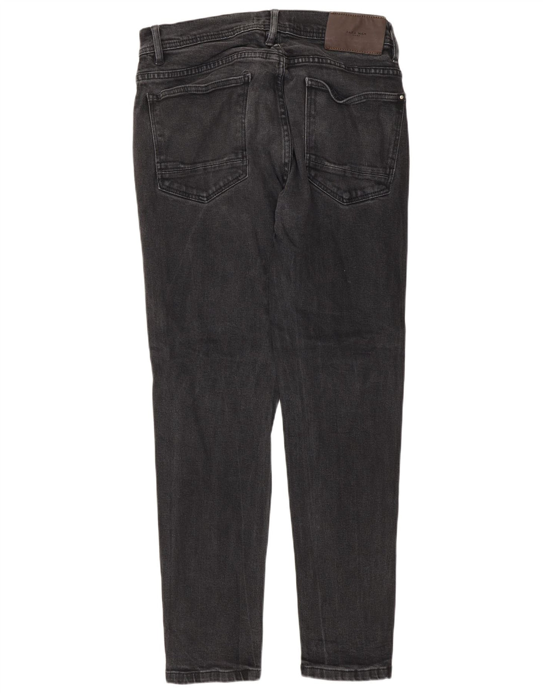 Zara Mens Slim Jeans EU 44 Large W34 L30 Grey Cotton