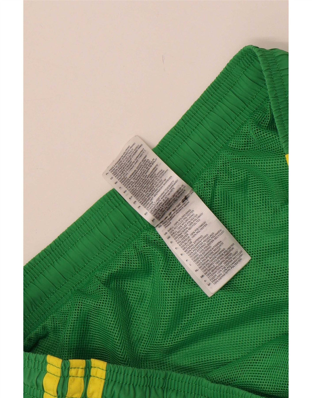 Pantaloncini sportivi da uomo Adidas grandi in nylon verde