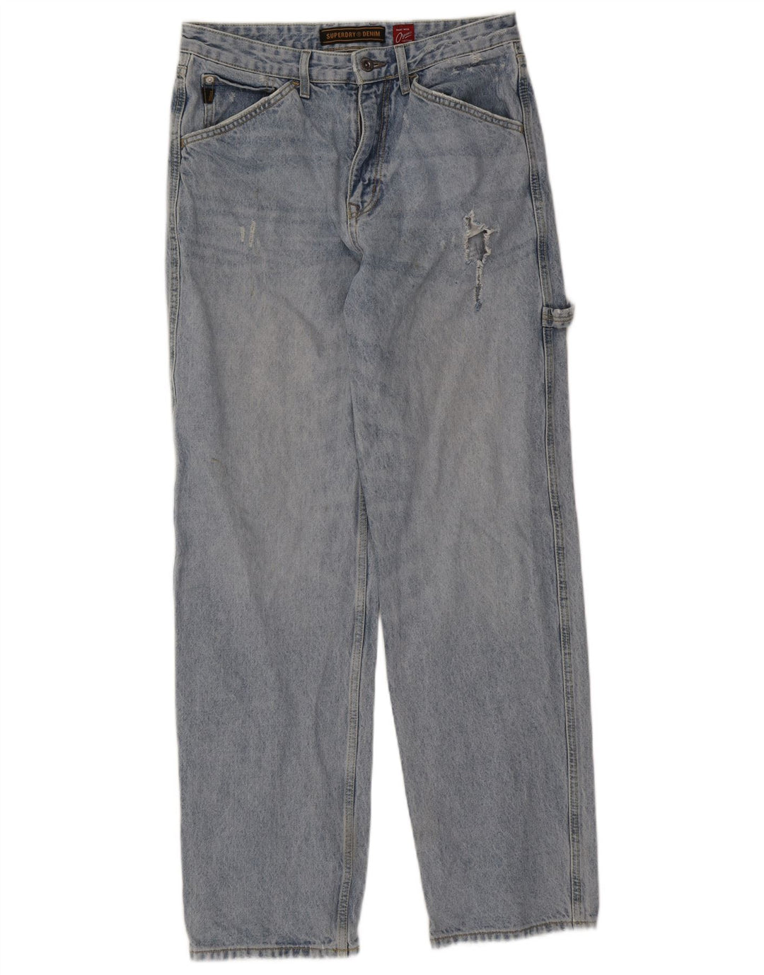 Jeans dritti cargo da uomo Superdry W32 L34 blu