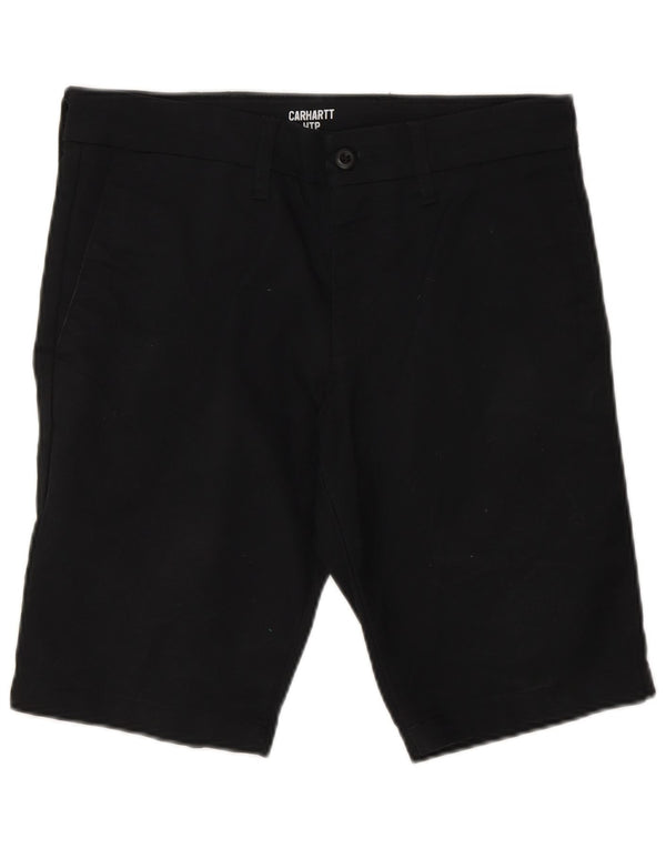 Carhartt Mens Chino Shorts W29 Medium Black Cotton