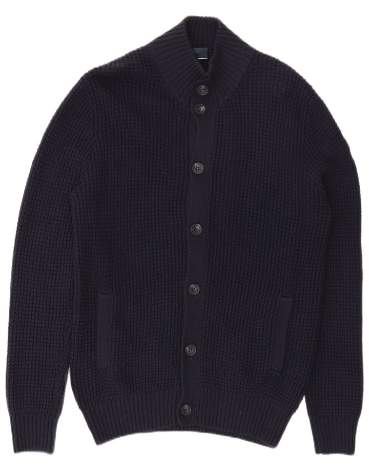 North Sails Mens Cardigan Sweater Medium Navy Blue Cotton