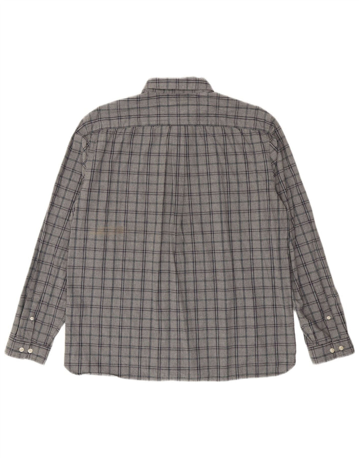 Jack Wills Mens Classic Fit Shirt XL Grey Check Cotton