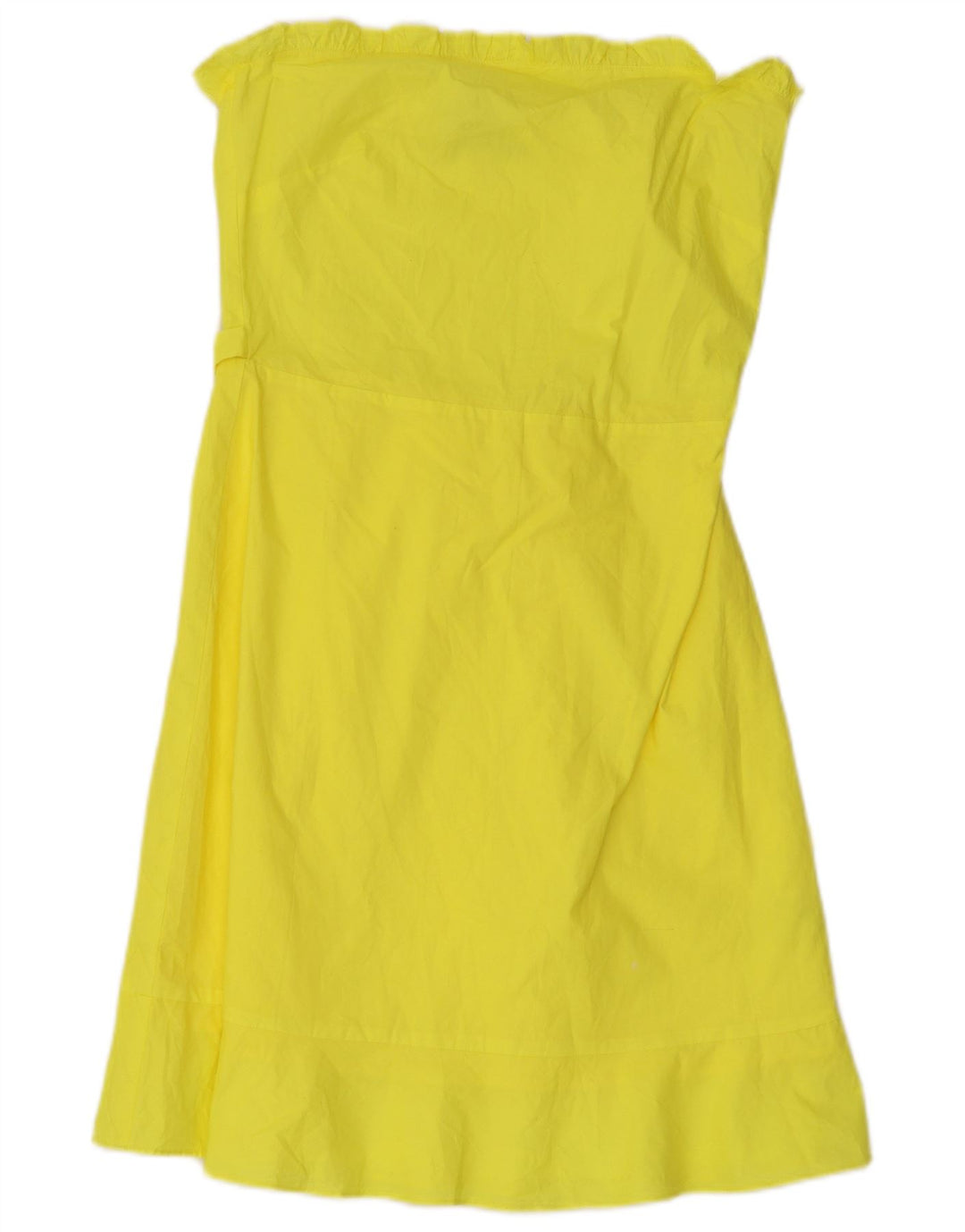 Oasis Damen Trägerloses Kleid UK 10 Small Gelbe Viskose