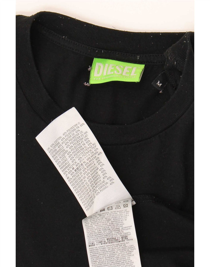 Tricou grafic pentru bărbați Diesel Top Medium Negru Bumbac