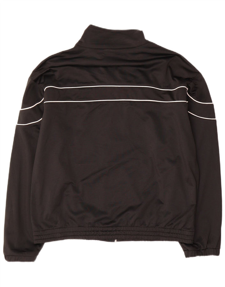 Fila Mens Tracksuit Top Jacket Medium Black Polyester