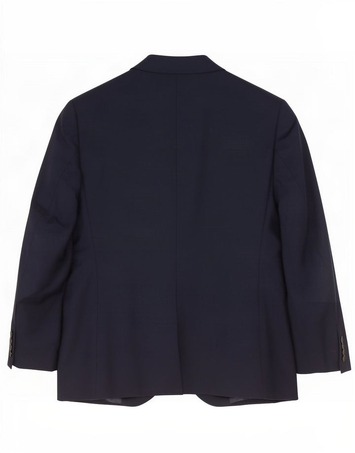 Giacca blazer a 2 bottoni da uomo Marks & Spencer UK 44 2XL Lana nuova blu navy