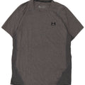 Under Armour Mens Heat Gear T-Shirt Top Large Grey Polyester