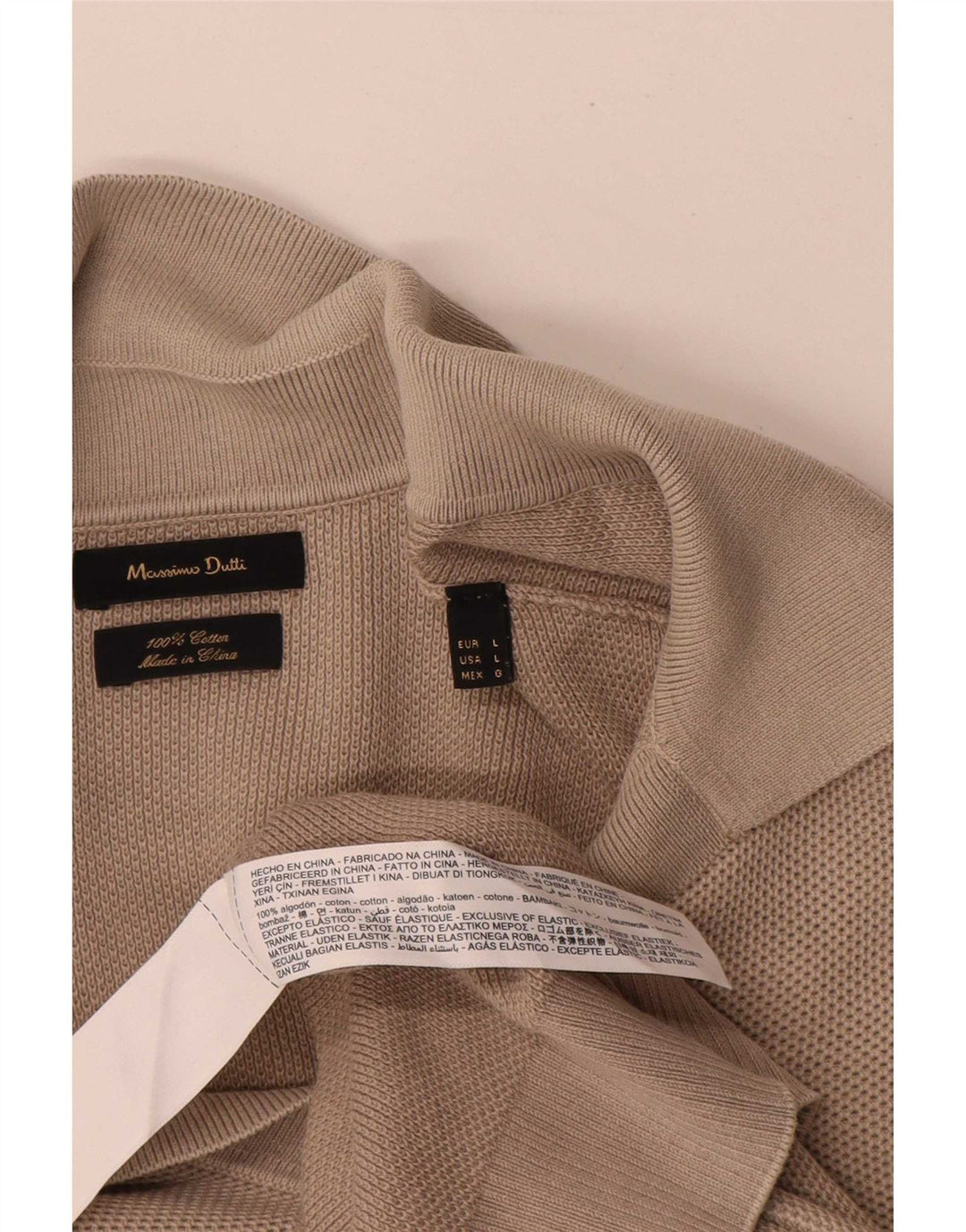 Мужская рубашка-поло Massimo Dutti, большой размер, серый хлопок