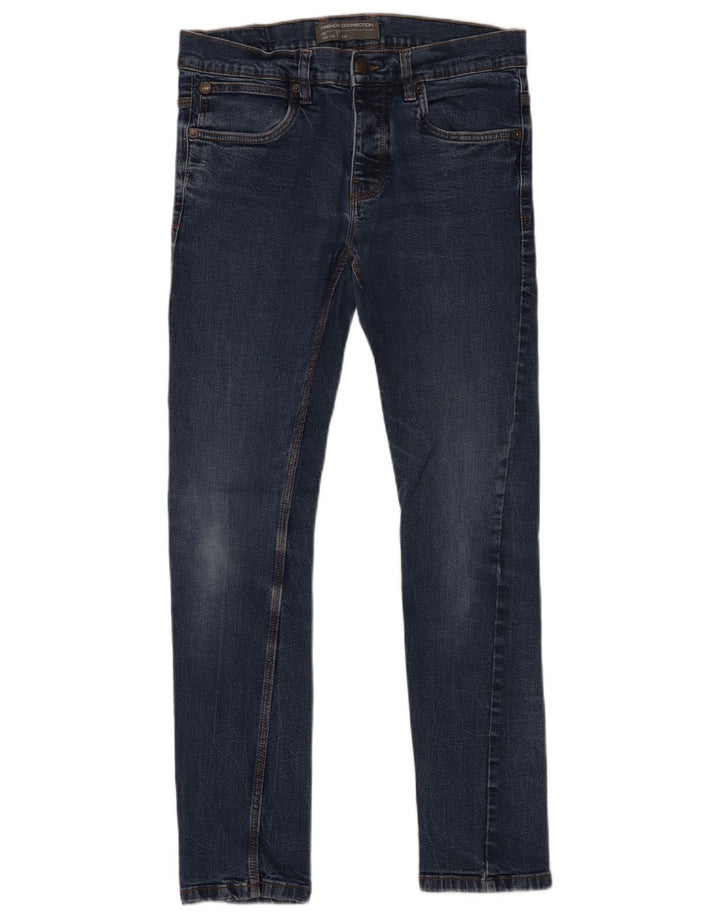 FRANSK FORBINDELSE Dame Slim Jeans W32 L32 Blå Bomuld