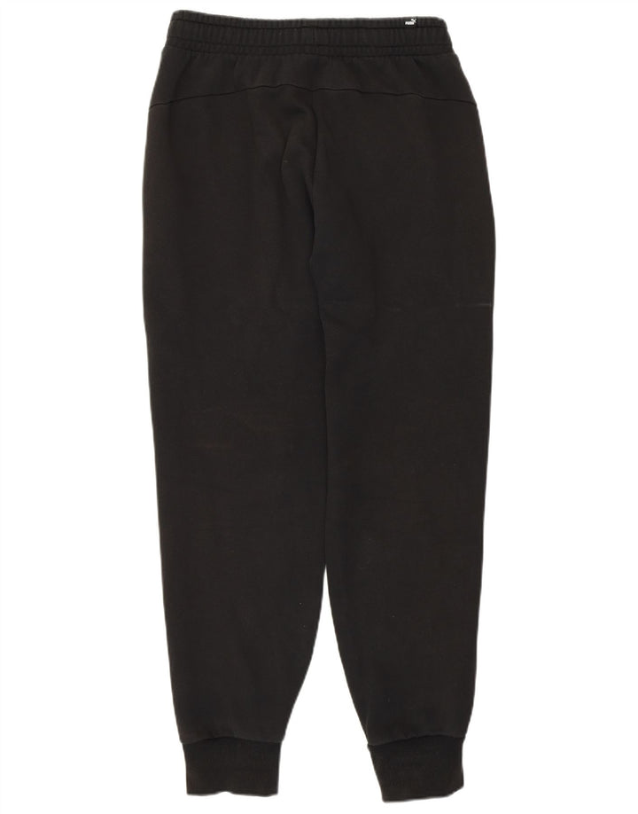 PUMA Mens Tracksuit Trousers Joggers Medium Black Cotton
