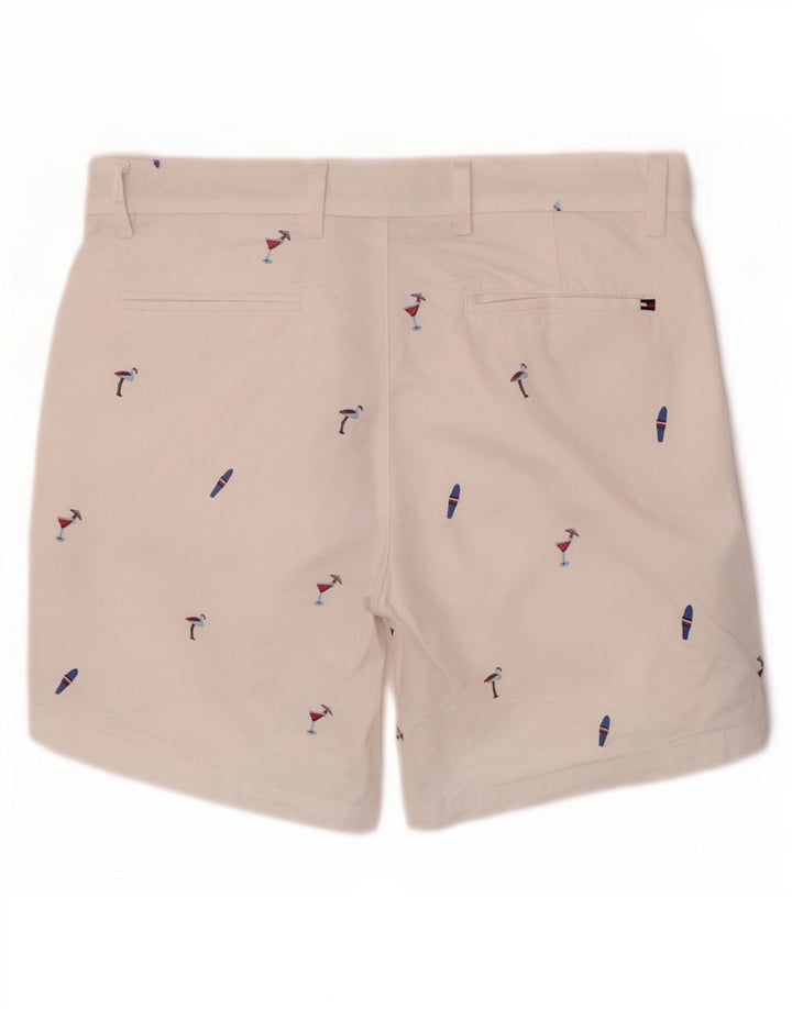 Мужские шорты чинос с рисунком Tommy Hilfiger W31 средние белые