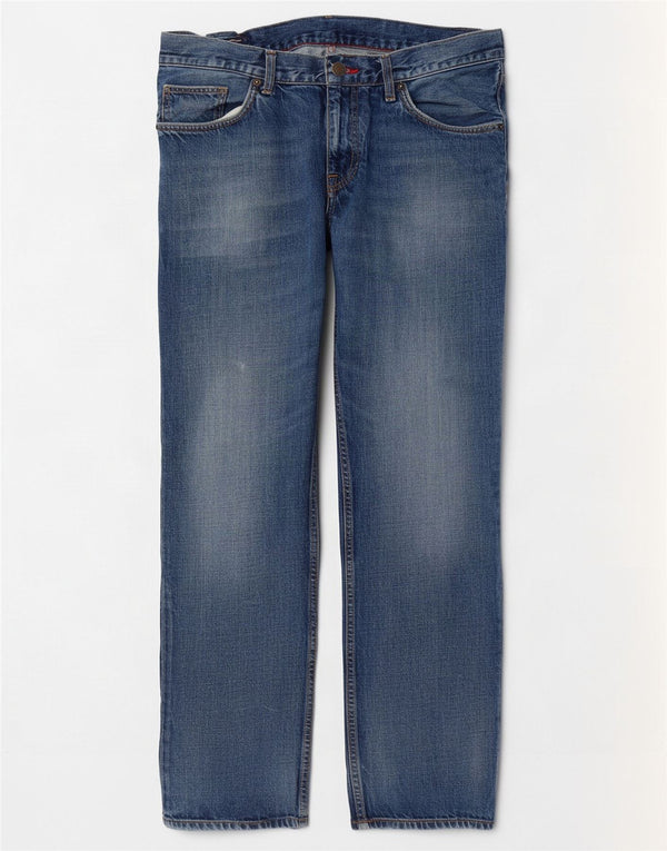 Мужские прямые джинсы Tommy Hilfiger W34 L31 синие, хлопок