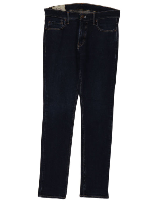 Jeans skinny da uomo Hollister W32 L32 in cotone blu navy