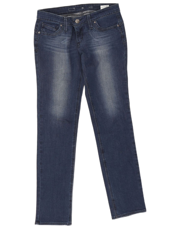 Женские прямые джинсы Levi's с низкой талией W29 L32, синий хлопок