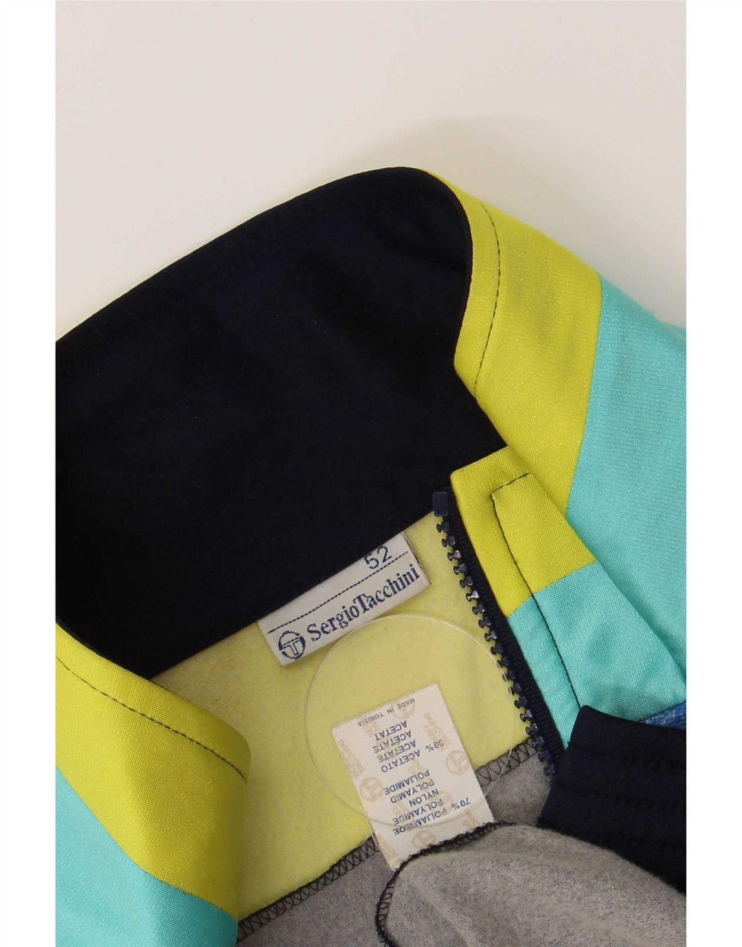 Sergio Tacchini muška gornja jakna za trenirku IT 52 Large Navy Blue Retro
