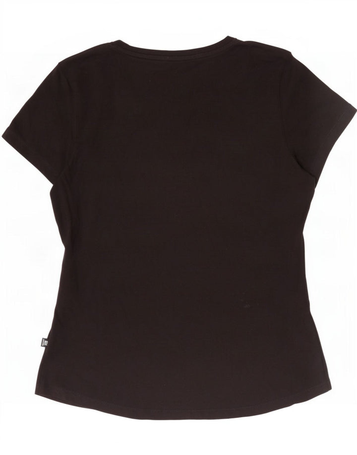 T-shirt grafica da donna Puma UK 12 media nera