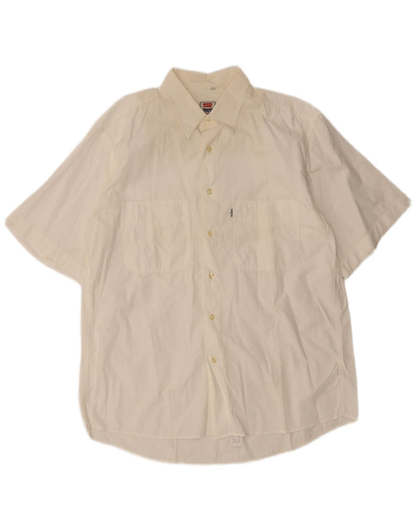 Camicia a maniche corte da uomo Levi's Large bianca
