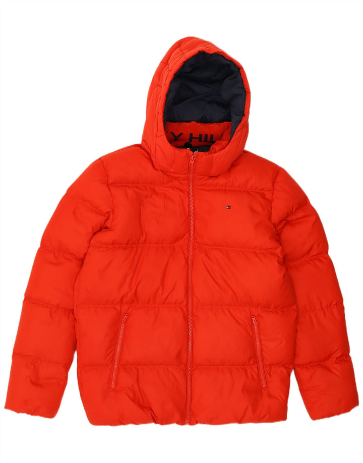 Tommy Hilfiger Chaqueta acolchada con capucha para niño 15-16 años Rojo Poliéster