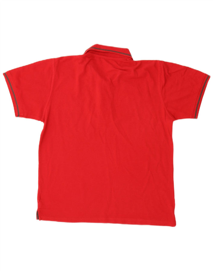 Polo da uomo Avirex in cotone rosso medio