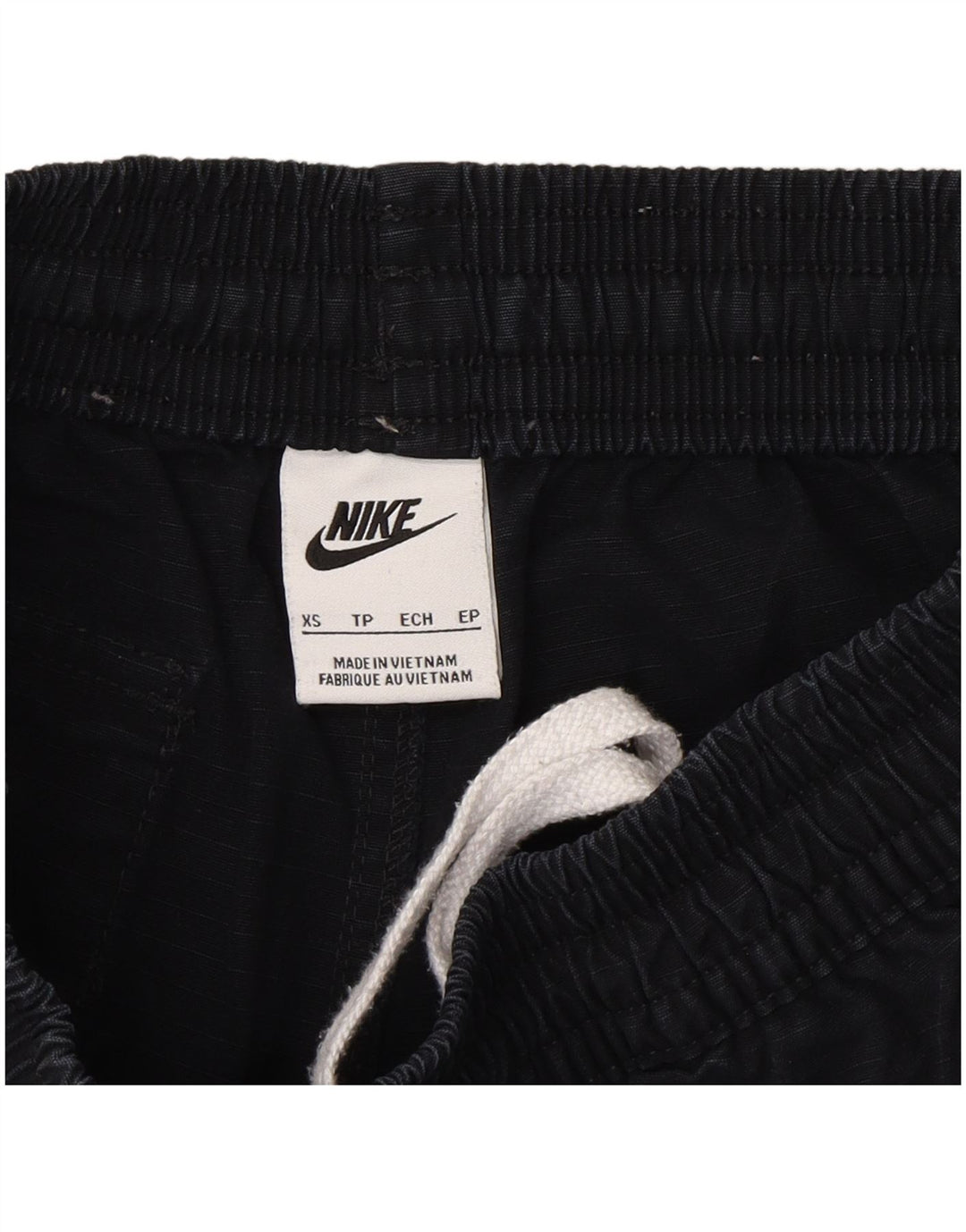 Calça cargo feminina NIKE reta UK 4 XS preta algodão
