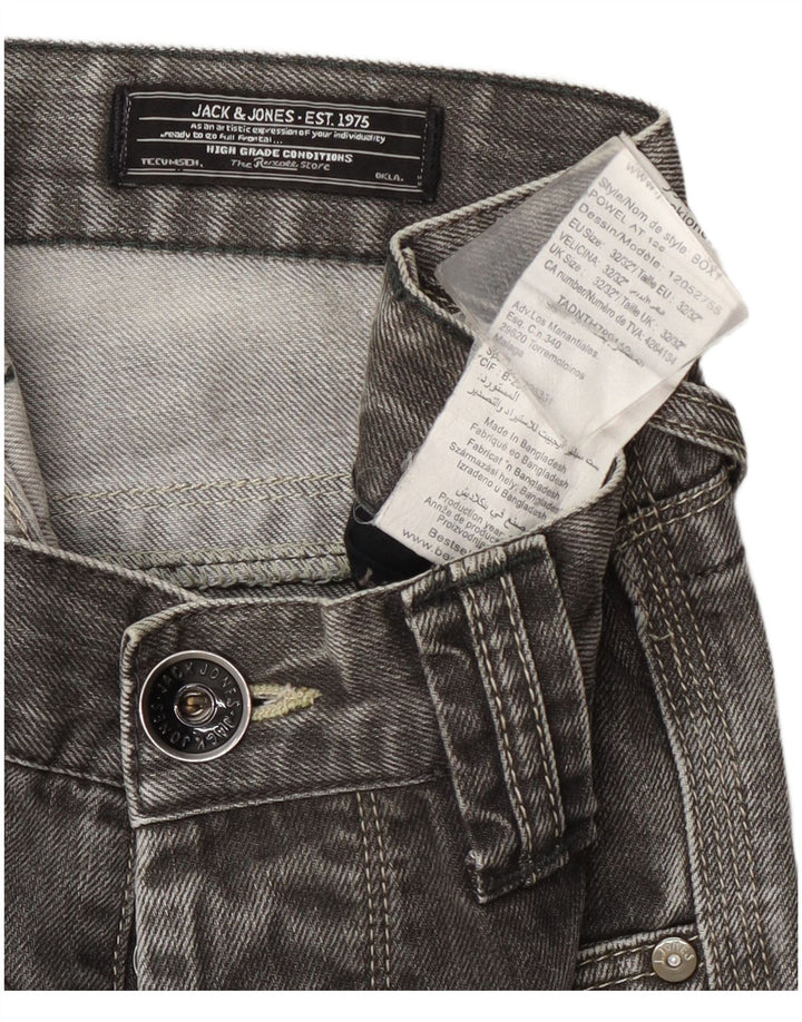 Męskie proste dżinsy Jack & Jones W32 L32 szare
