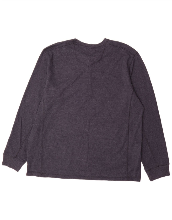 Top męski Eddie Bauer z długim rękawem, 2XL, granatowy, bawełniany