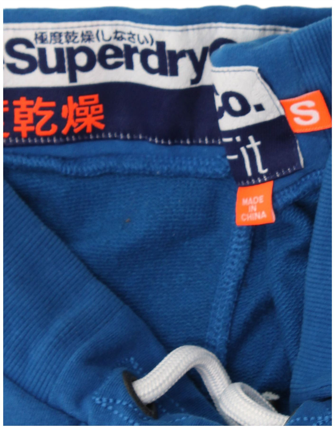 SUPERDRY Mens Sport Shorts Small  Blue Cotton