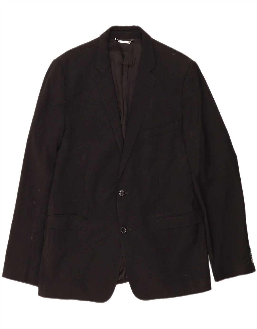 Dolce & Gabbana Mens Slim 2 Button Blazer Jacket IT 54 2XL Black Wool