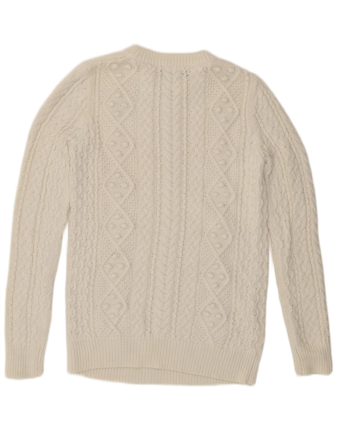 Zara Womens Boat Neck Jumper Sweater UK 10 Small White