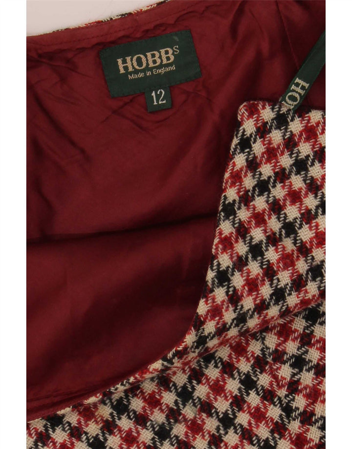 Hobbs Womens A-Line Skirt UK 12 Medium W30 Multicoloured Houndstooth