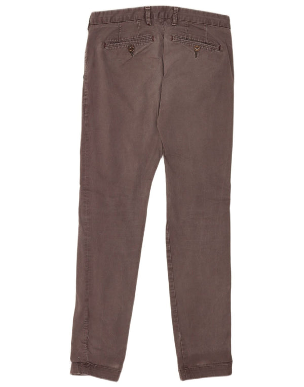 Pantaloni chino slim da uomo Ted Baker W30 L30 cotone grigio