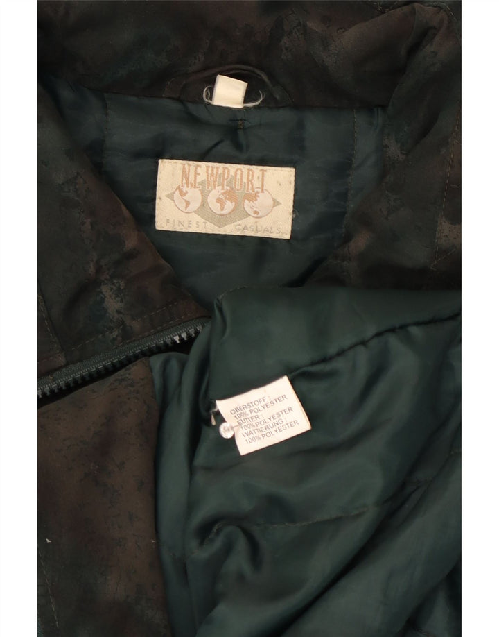 Newport Womens Padded Jacket UK 20 2XL Green Camouflage Polyester