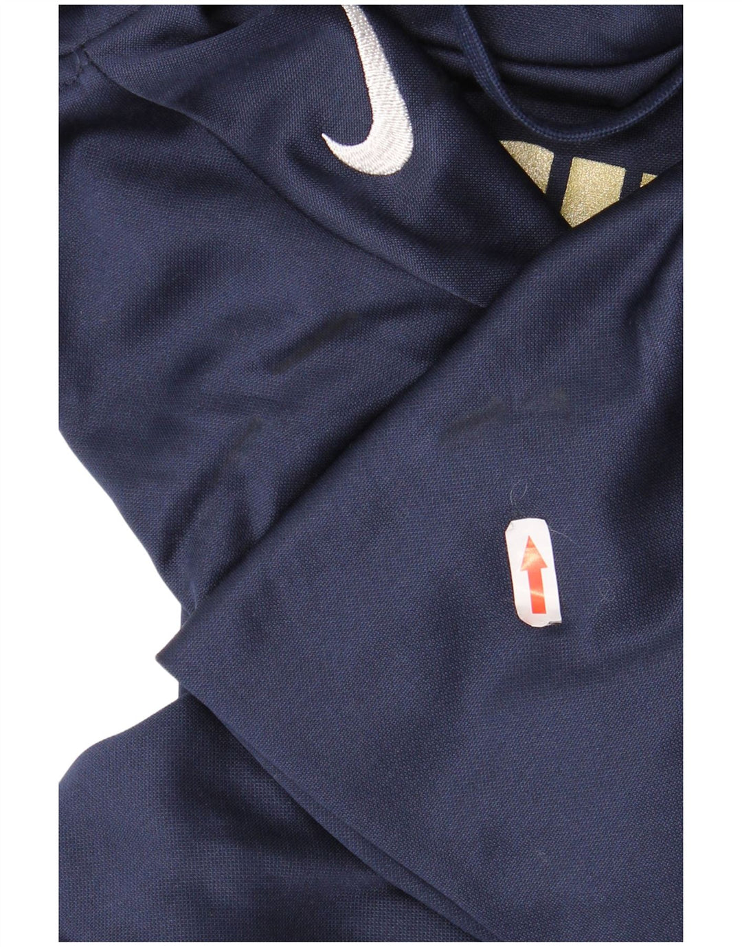 NIKE Mens Dri Fit Graphic Hoodie Jumper Medium Navy Blue Polyester
