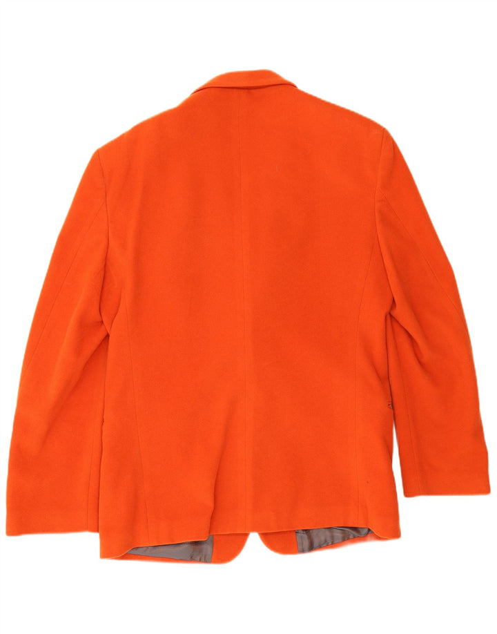 Oil Company Mens 2 Button Blazer Jacket IT 48 Medium Orange Wool