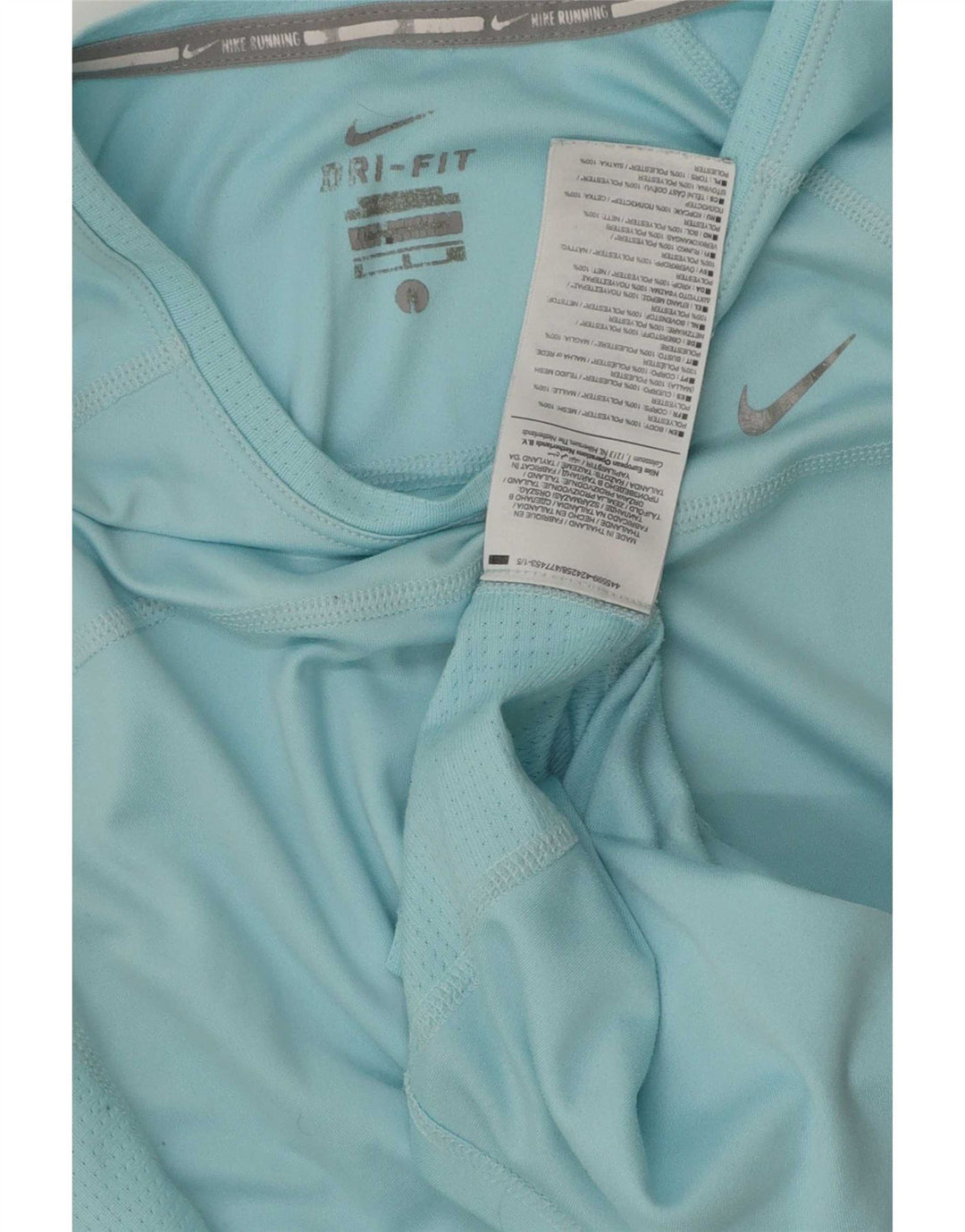 Damska koszulka Nike Dri Fit Top UK 10, mała niebieska, poliester
