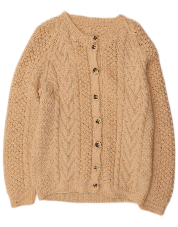 Pulover Cardigan Vintage pentru Damă UK 16 Mare Bej
