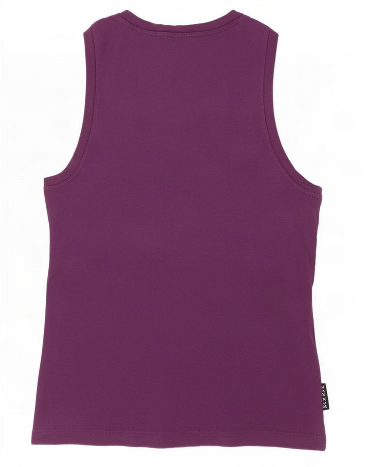 Max & Co. Womens Slim Fit Vest Top UK 12 Medium Purple Cotton