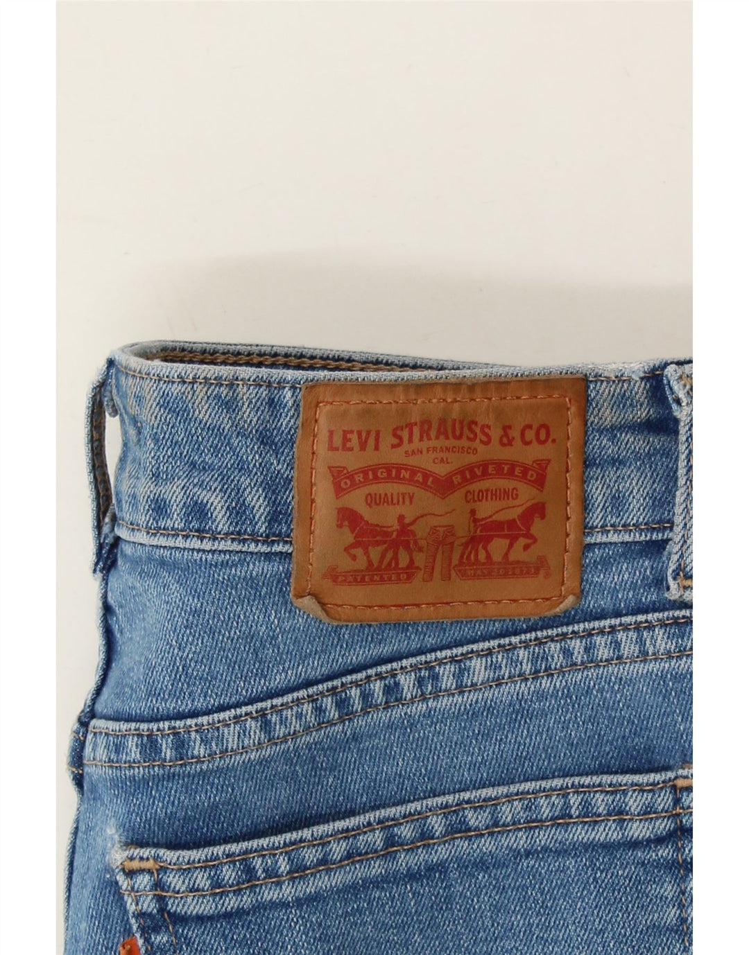 LEVI'S Womens Slim Jeans W24 L30 Blue Cotton Vintage Levi's and Second-Hand Levi's from Messina Hembry 