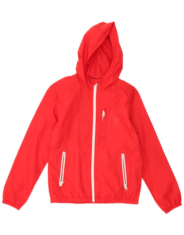 Quiksilver Regnjakke med hætte til drenge 11-12 år Medium Rød Polyester