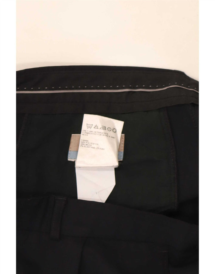 Pantaloni de costum pentru bărbați Marks & Spencer L34 L31 bleumarin poliester