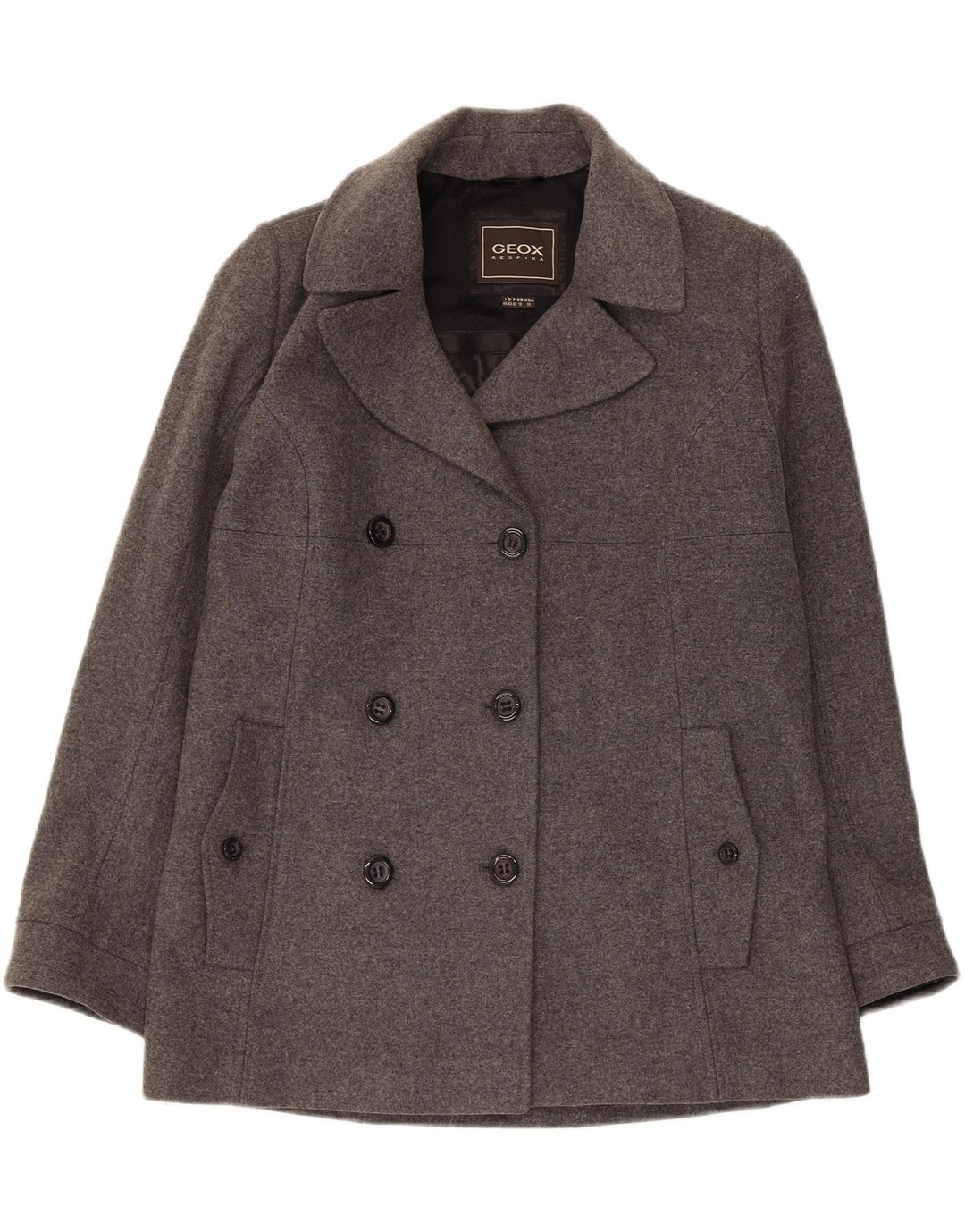 Cappotto da marinaio Respira da donna GEOX UK 12 Grigio medio