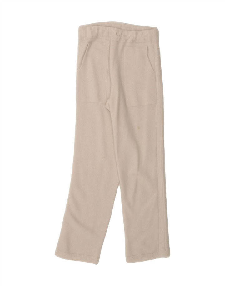 VINTAGE Womens Tracksuit Trousers IT 42 Medium  Off White Vintage Vintage and Second-Hand Vintage from Messina Hembry 